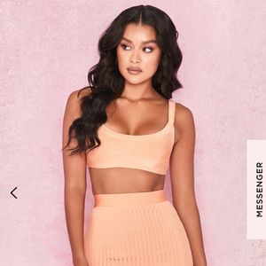 House of CB bandage crop top and maxi skirt